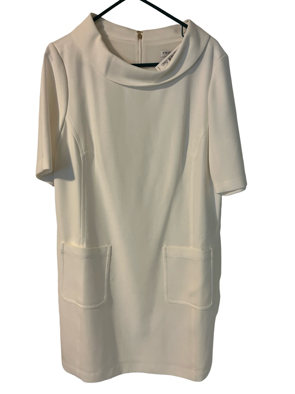 Ivory Trina Turk Maleko Dress Size 14 NWT